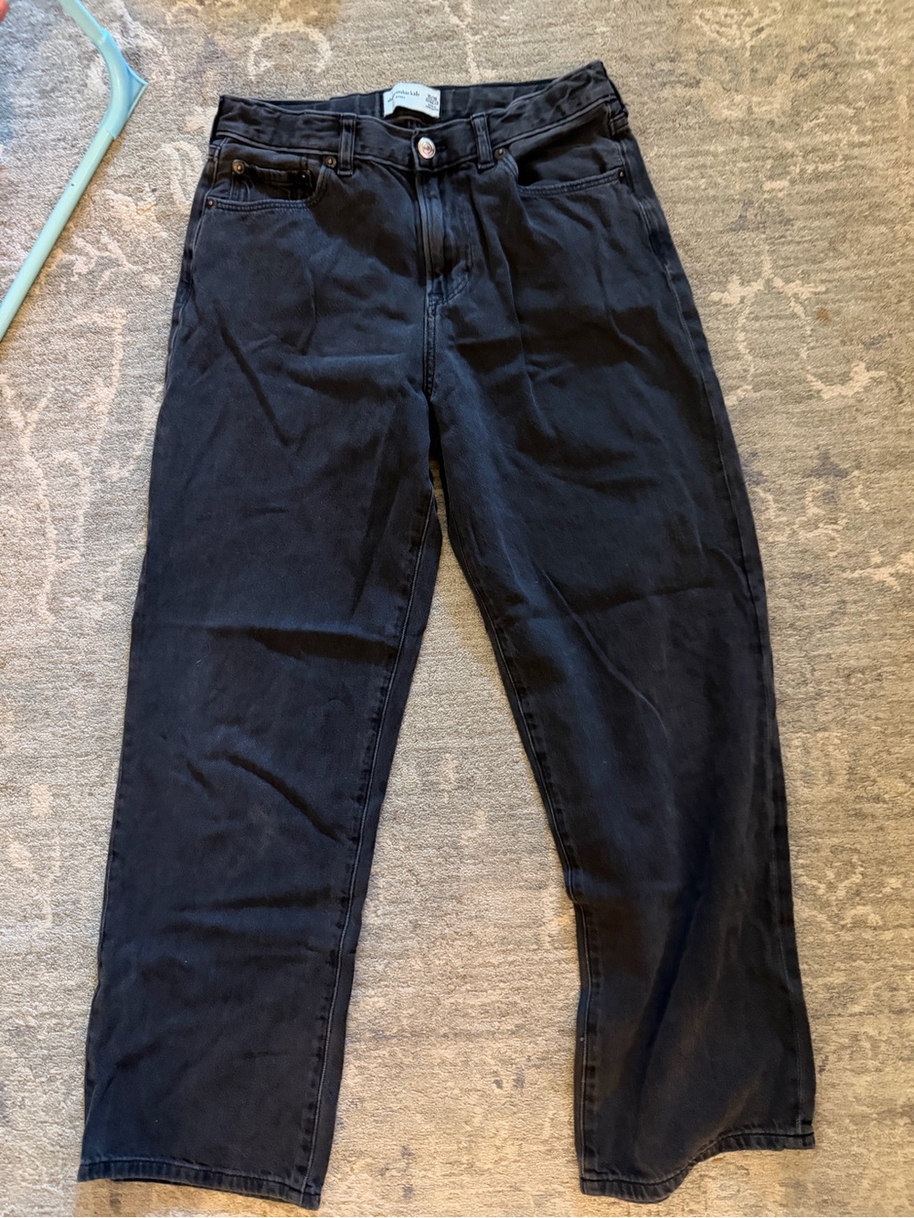 abercrombie kids Black Straight-Leg Jeans